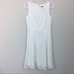 Adrianna Papell | Cream Lace Dress. Size 4